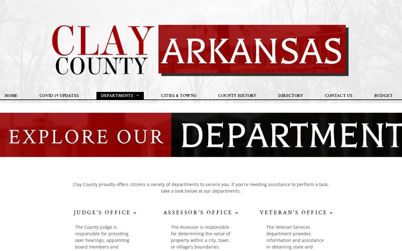 Clay County departments and jail booking record context