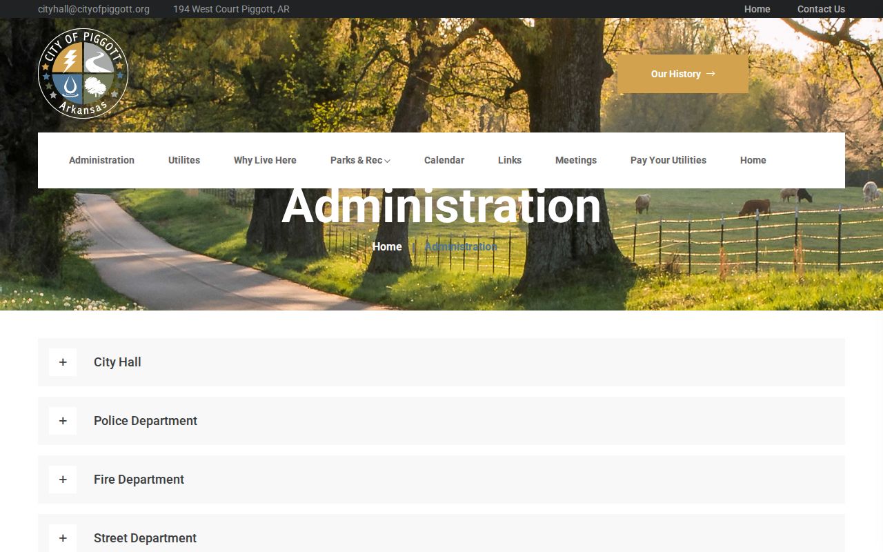 Piggott Police official page for Clay County arrest records